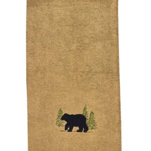 Black Bear Terry Bath Towel