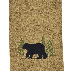 Black Bear Terry Hand Towel