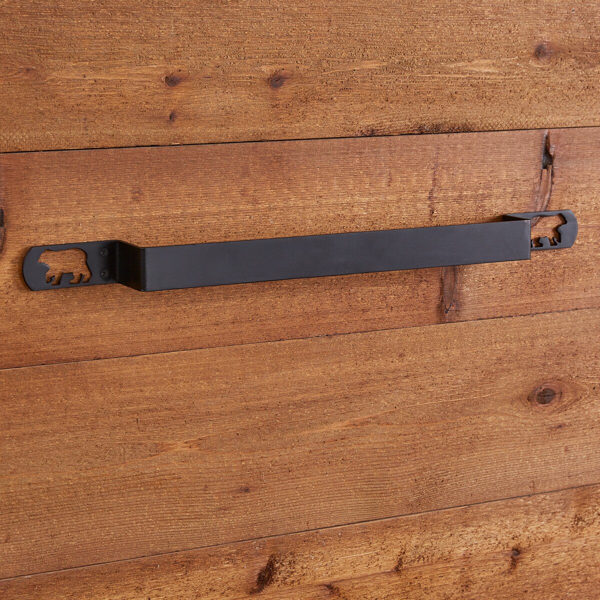 Black Bear Towel Bar