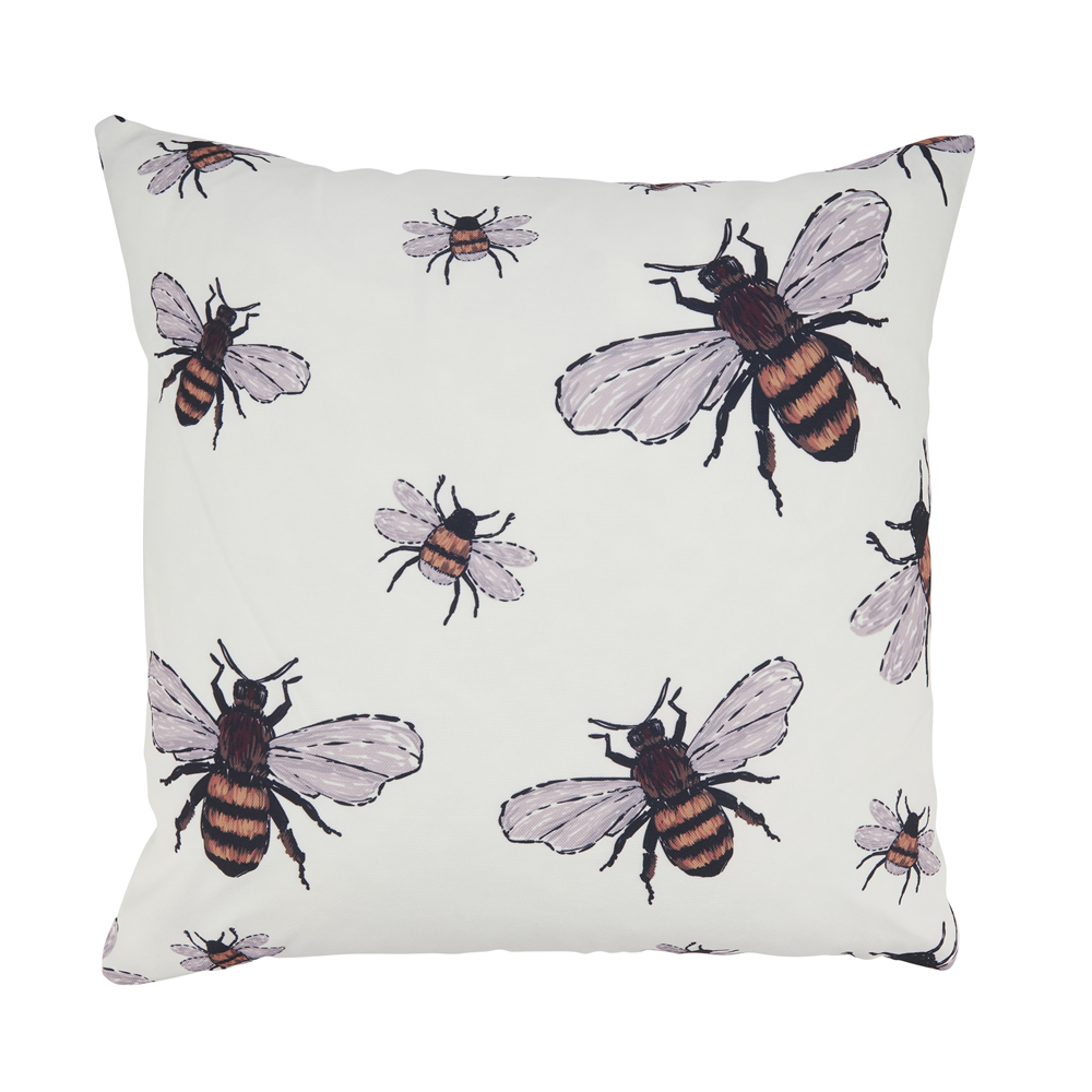 Bumble Bee Outdoor Pillow - Poly Filled