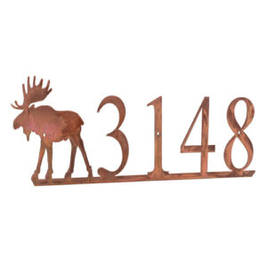 Custom Crafted 24" Wide Moose Personalized Sign