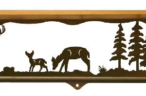 Deer 34" Towel Bar Bath Shelf