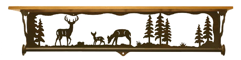 Deer Towel Bar Bath Shelf