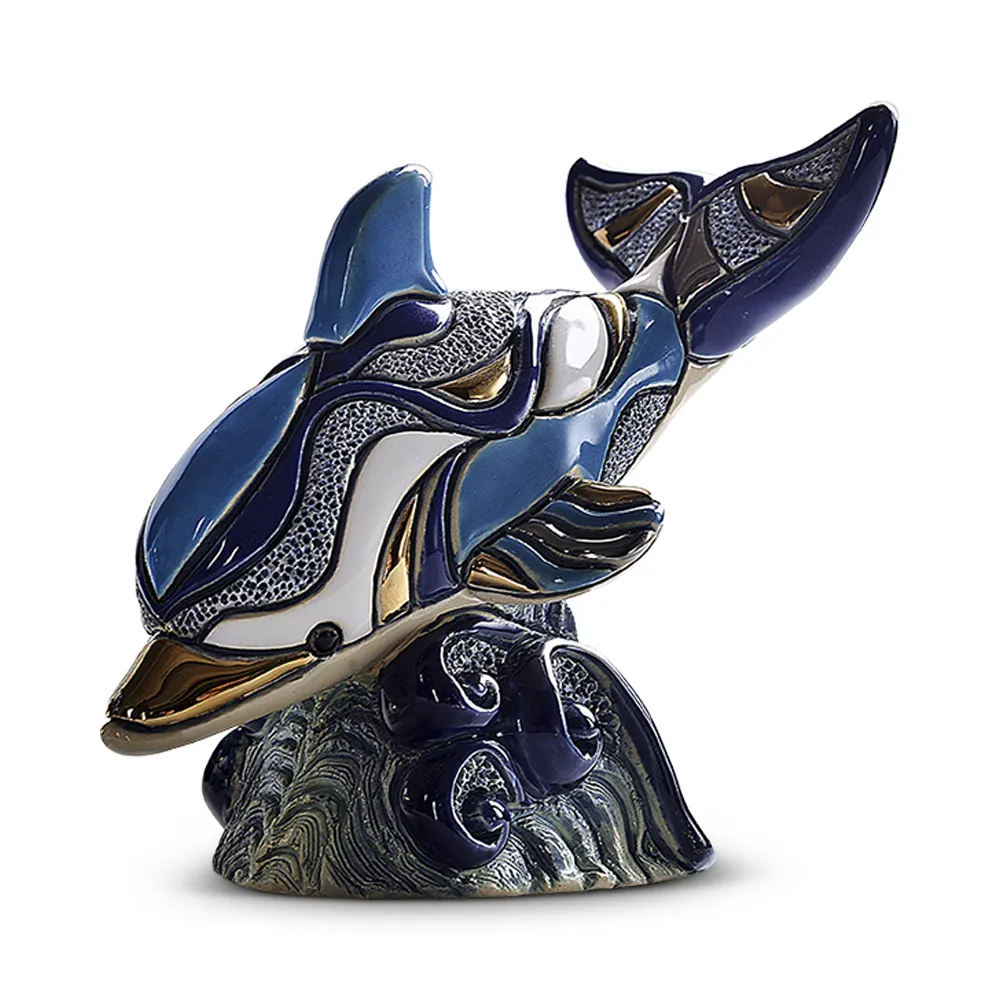 Dolphin Diving Figurine by De Rosa