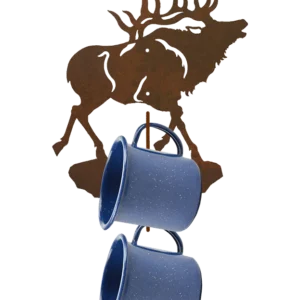 Elk 2 Mug Wall Mount Holder