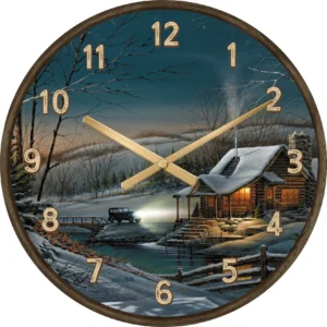 Evening with Friends - 21" Round Clock