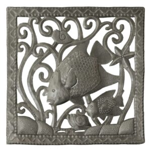 Fish Square Wall Art 11.5"
