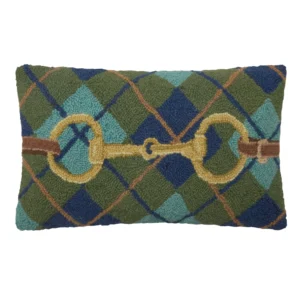 Gingham Buckle Hook Pillow 12X20