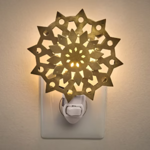 Gold Snowflake Night Light