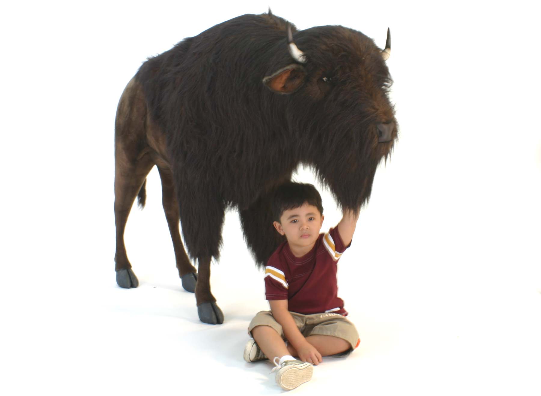 Hansa Bison Buffalo Ride-on, 66.3"L x 47"H