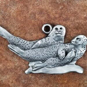 Harber Seal Pewter Ornament by Andy Schumann