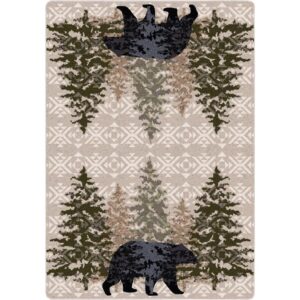 High Point Bear – Stone – Mountain Lodge Retreat Area Rug