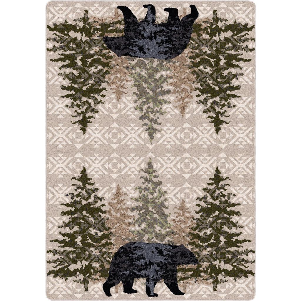 High Point Bear – Stone – Mountain Lodge Retreat Area Rug