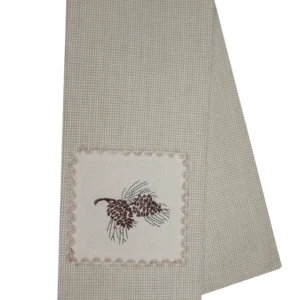 Houndstooth Pinecone Kitchen Towel (Pack of 6)