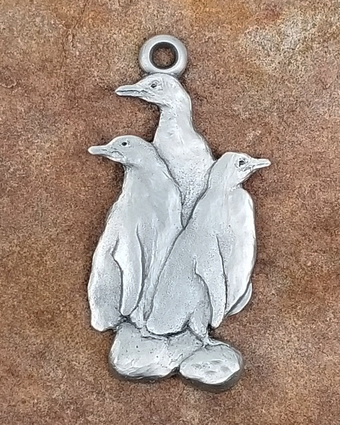 Humboldt Penguin Pewter Ornament by Andy Schumann