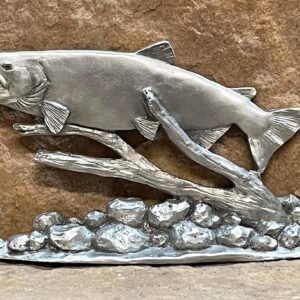 King Salmon Pewter Figurine by Andy Schumann