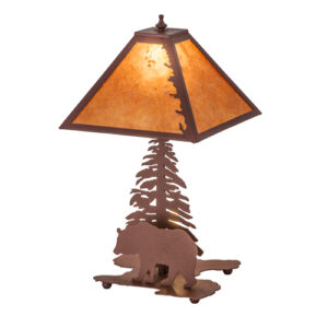 21"H Lone Bear Table Lamp