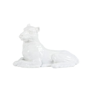 Meissen Lioness Ceramic Figurine