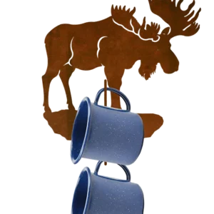 Moose 2 Mug Wall Mount Holder
