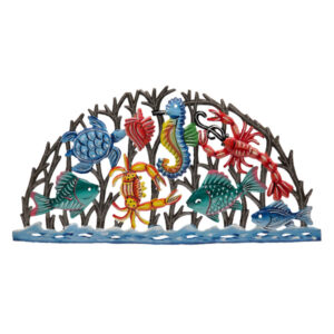 Painted Aquatic Life Arch 22.25" x 11.5"