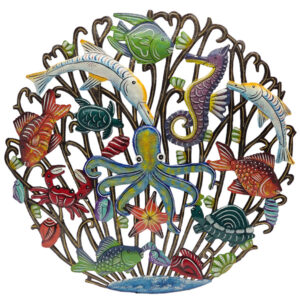 Painted Currents of Life Wall Art 21"