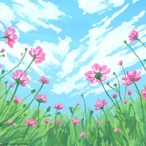 Pink Flowers – 11″ x 14″ Art Print