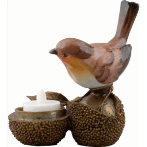 Porcelain Songbird Candle Holder