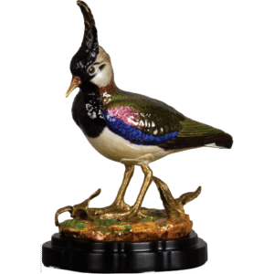 Porcelain Tropical Bird Haven Figurine with Bronze Ormolu
