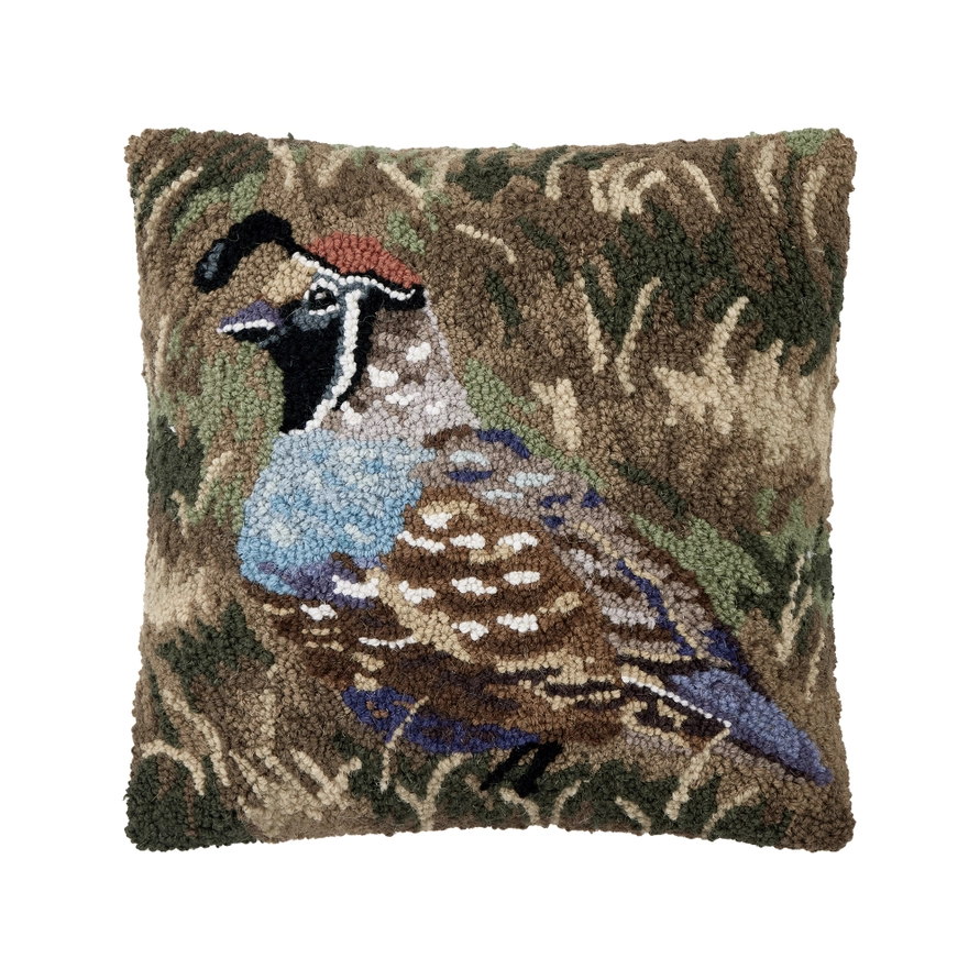 Quail Hook Pillow 16×16