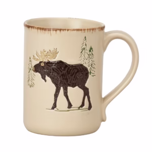 Rustic Retreat Mug – Moose – Set of 4