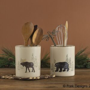 Rustic Retreat Utensil Crock