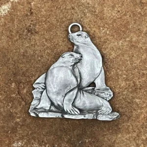 Sea Lion Pewter Ornament by Andy Schumann