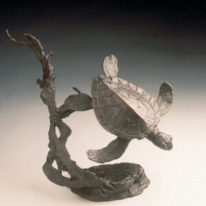 Sea Turtle Bronze Sculpture by Mark Hopkins