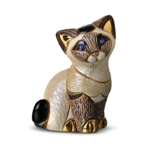Siamese Kitten Sitting Figurine by De Rosa
