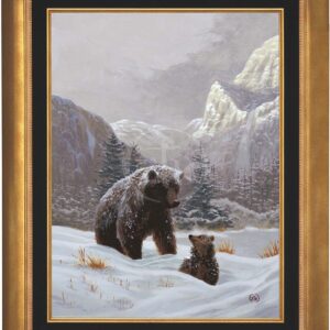 Snow Day – Grizzly Bear – Limited Edition Canvas