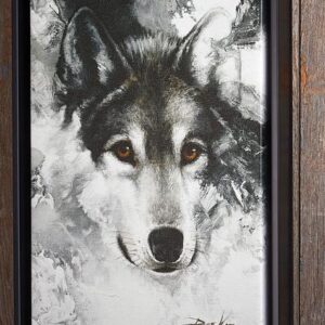 Snow Wolf - 18" x 13" Open Edition Gallery Wrapped Canvas