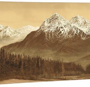 Strength - Mountains - 12" x 26" Gallery Wrapped Canvas