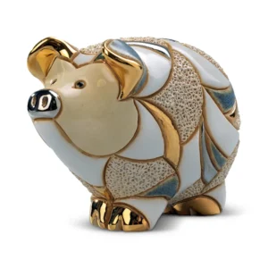 Striped Pig Figurine by De Rosa