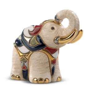 White Elephant Figurine by De Rosa