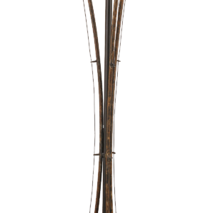 Rustic 3 Fishing Pole Floor Lamp