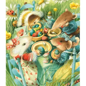 A Table Full of Easter Cheer - 13" x 18" Gallery Wrapped Canvas