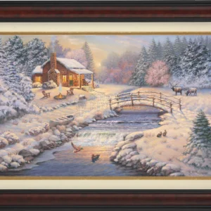 *RARE* A Winter Retreat Estate Edition Canvas Burl 28" x 42" #1/1