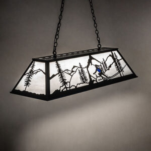 48" Alpine Oblong Pendant – Skiers