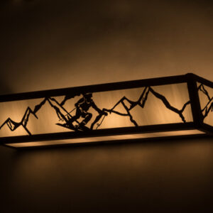 Alpine Ski Slalom 24" Vanity Light