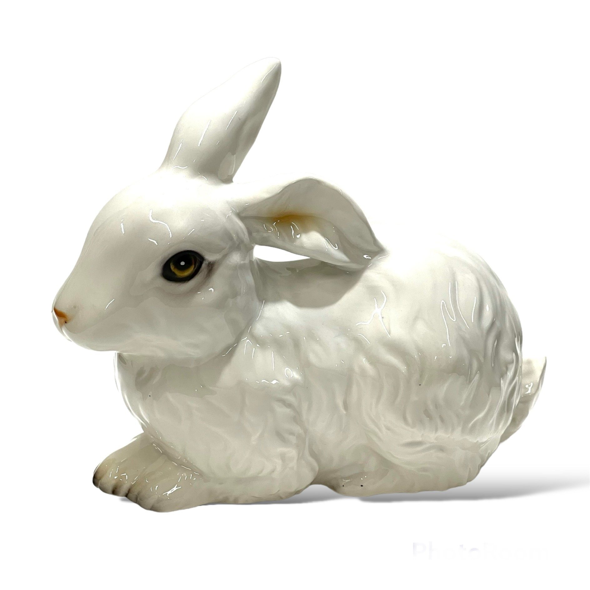 Authentic Italian Ceramic Bunny Sculpture