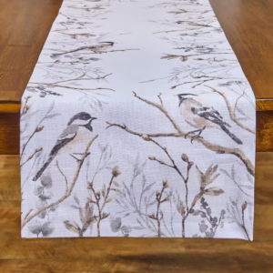 Birdie Table Runner - Chickadees