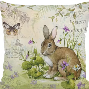 Bunny Eastern Cottontail Pillow