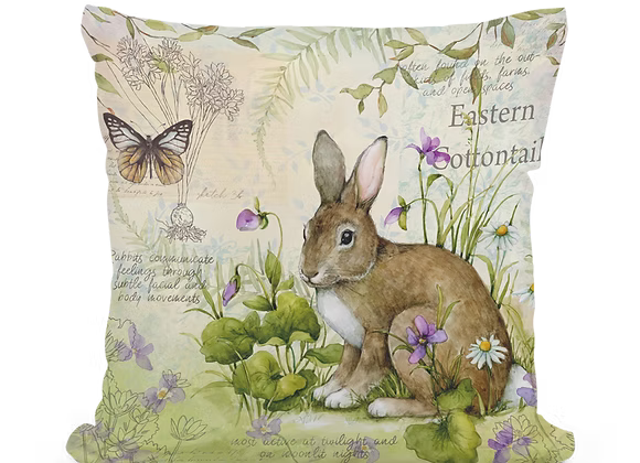 Bunny Eastern Cottontail Pillow