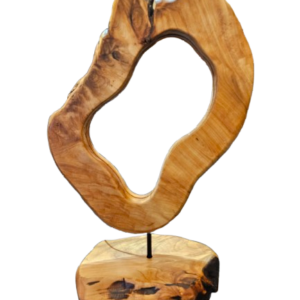 Burl Wood Lighted Table Art 12" x 18"