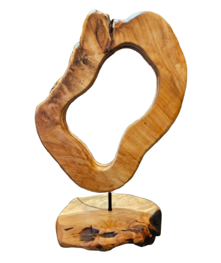 Burl Wood Lighted Table Art 12" x 18"